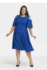 Vestido talla grande modelo 198328 Karko