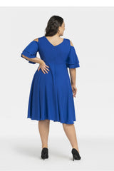 Vestido talla grande modelo 198328 Karko