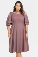 Vestido talla grande modelo 198329 Karko