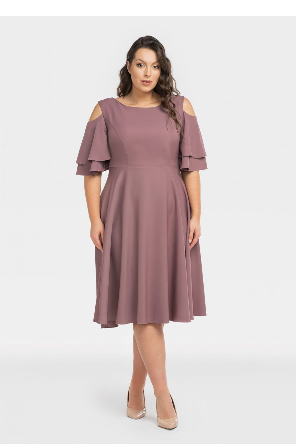 Vestido talla grande modelo 198329 Karko