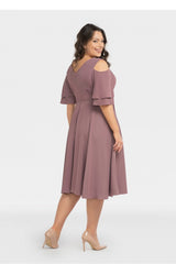 Vestido talla grande modelo 198329 Karko