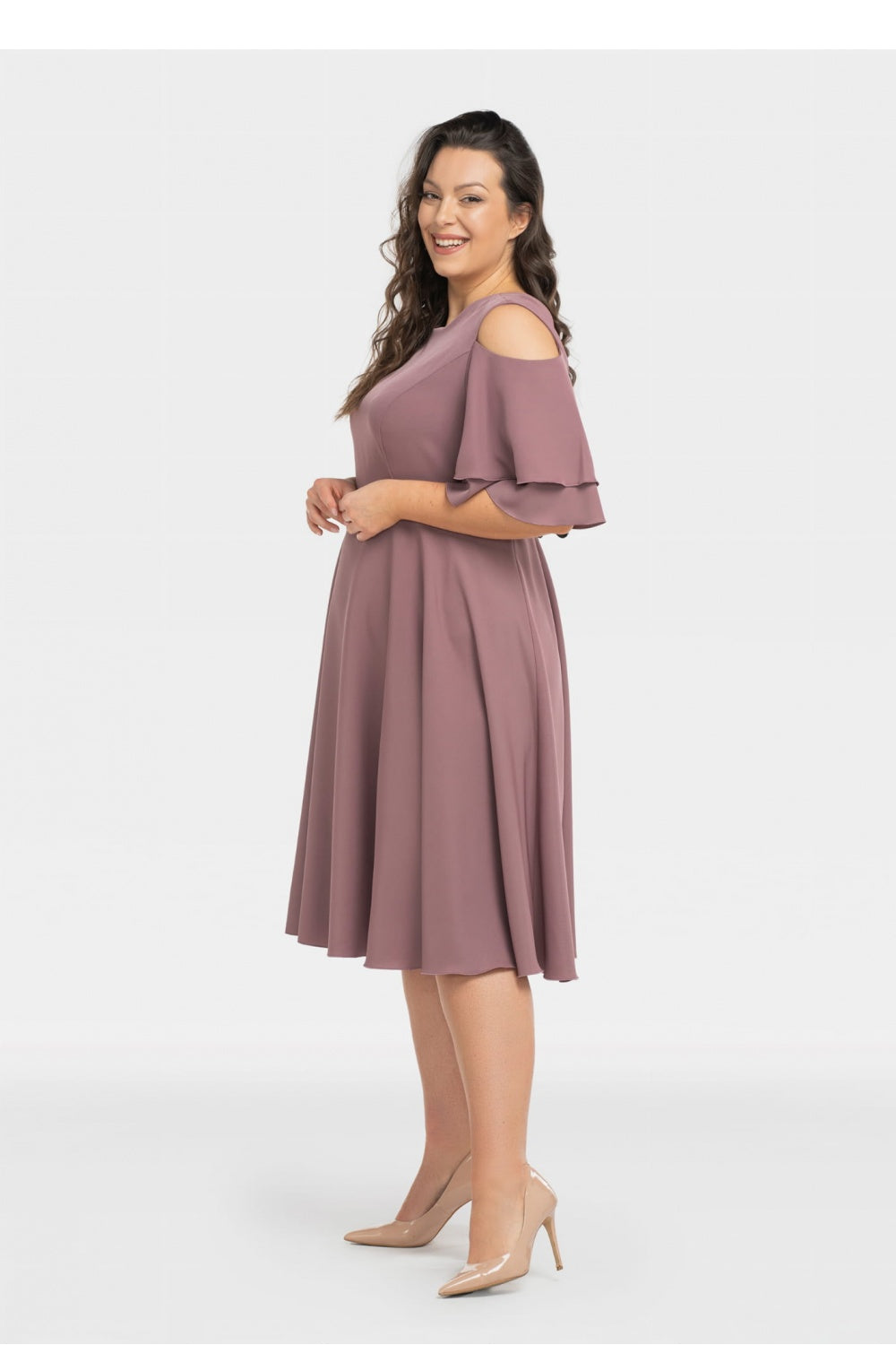 Vestido talla grande modelo 198329 Karko