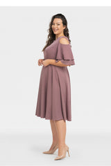Vestido talla grande modelo 198329 Karko