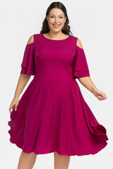 Vestido talla grande modelo 198330 Karko