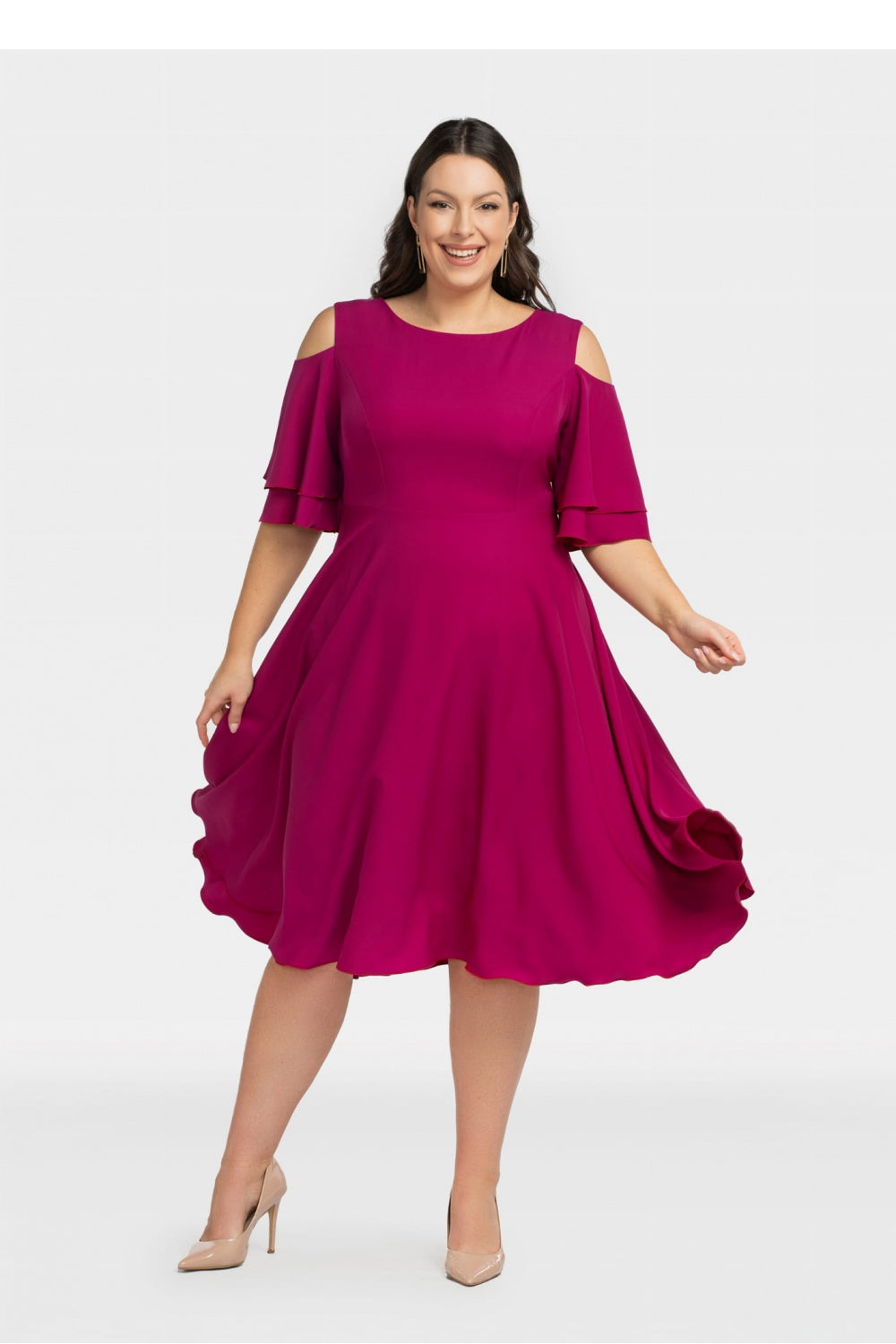 Vestido talla grande modelo 198330 Karko