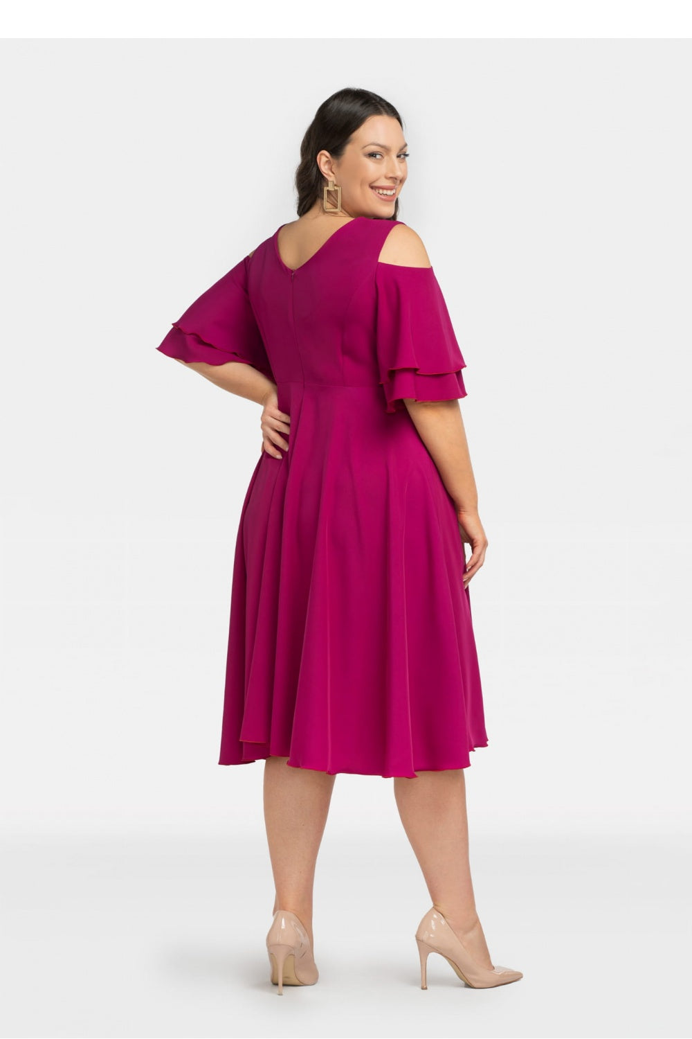 Vestido talla grande modelo 198330 Karko