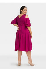 Vestido talla grande modelo 198330 Karko
