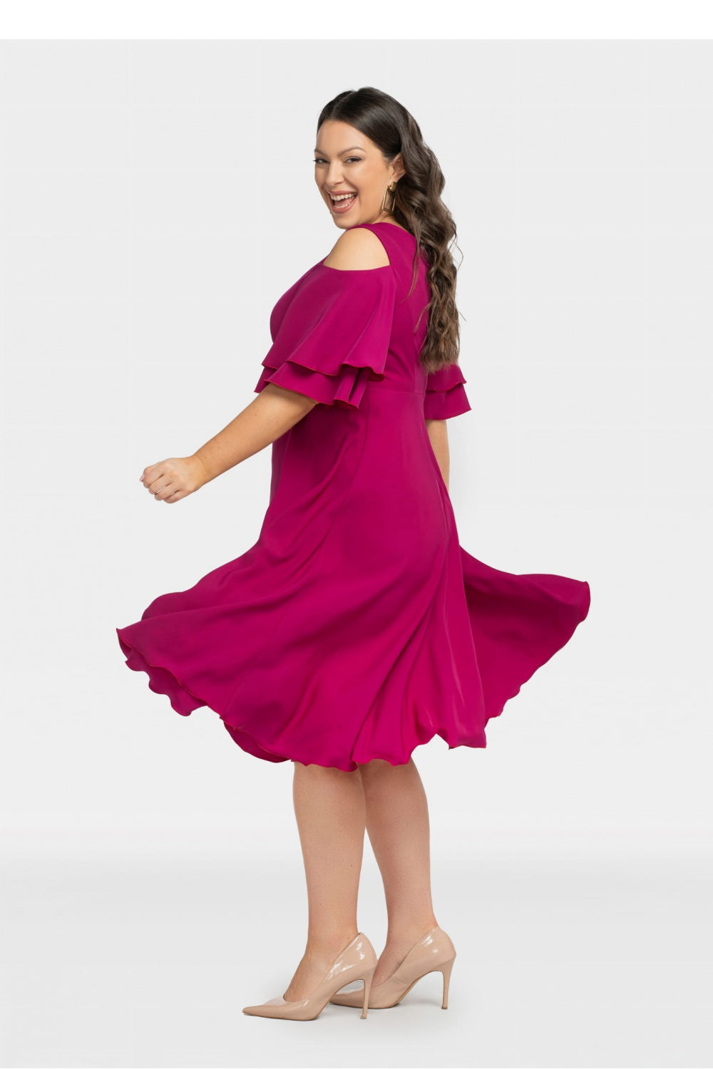 Vestido talla grande modelo 198330 Karko