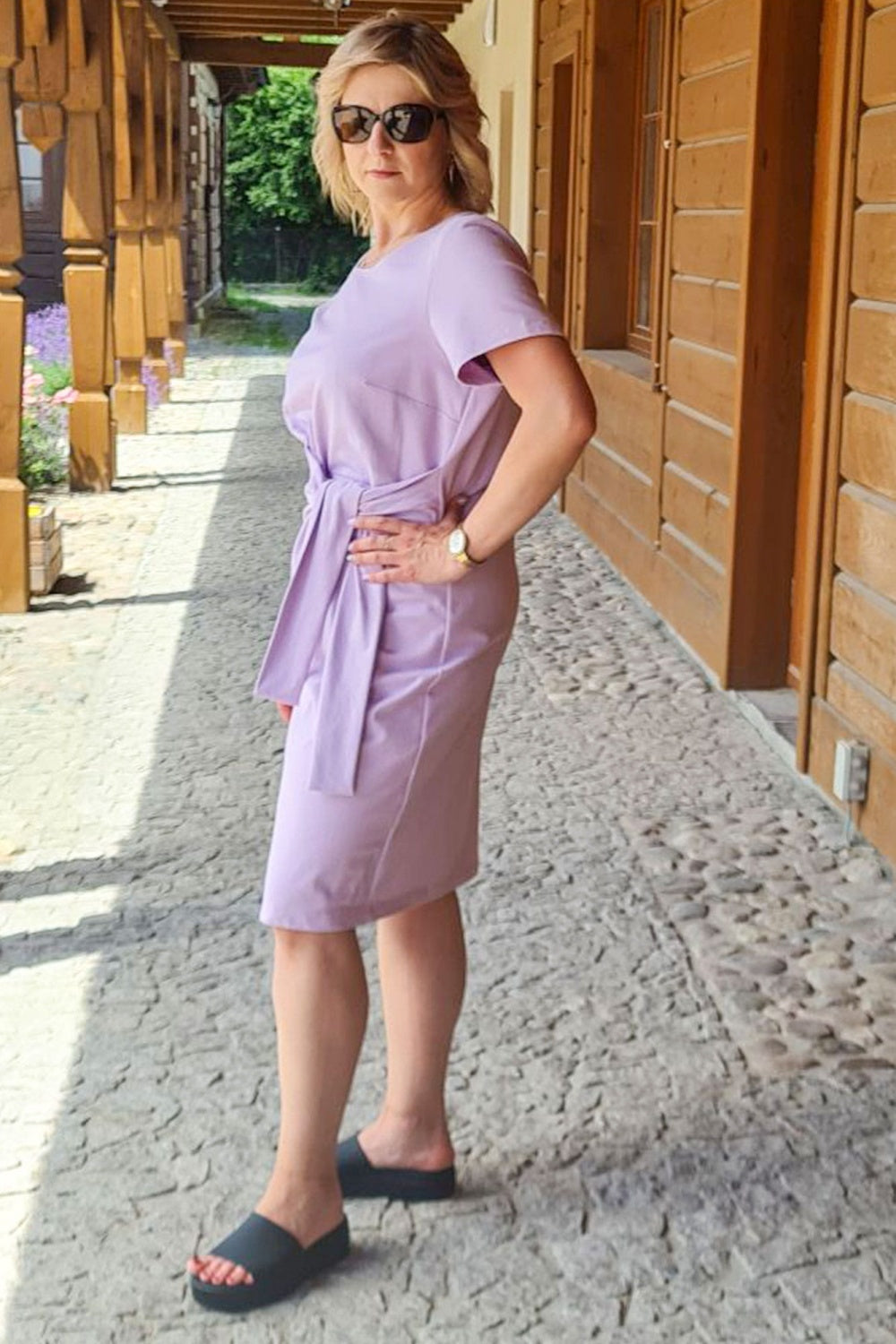 Vestido talla grande modelo 198765 Karko