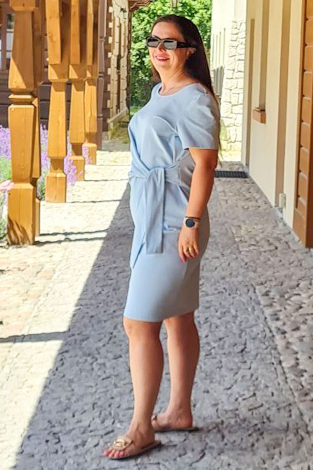 Vestido talla grande modelo 198766 Karko