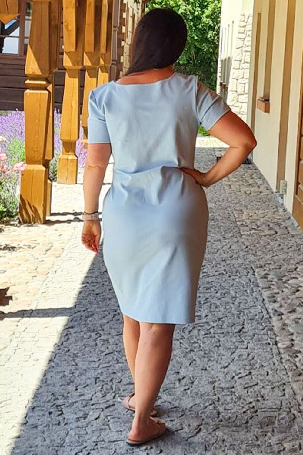 Vestido talla grande modelo 198766 Karko
