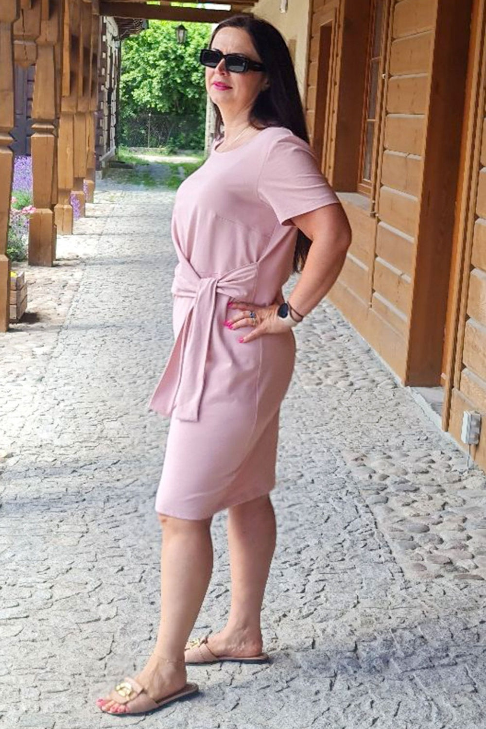 Vestido talla grande modelo 198767 Karko