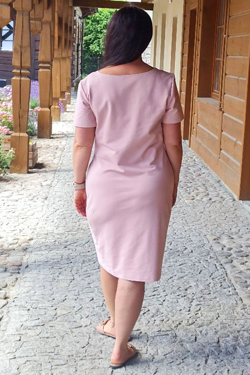Vestido talla grande modelo 198767 Karko
