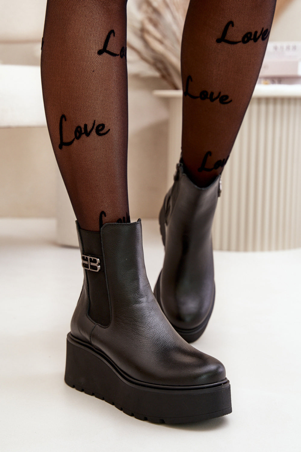 Botas de piel modelo 199274 Camina con estilo