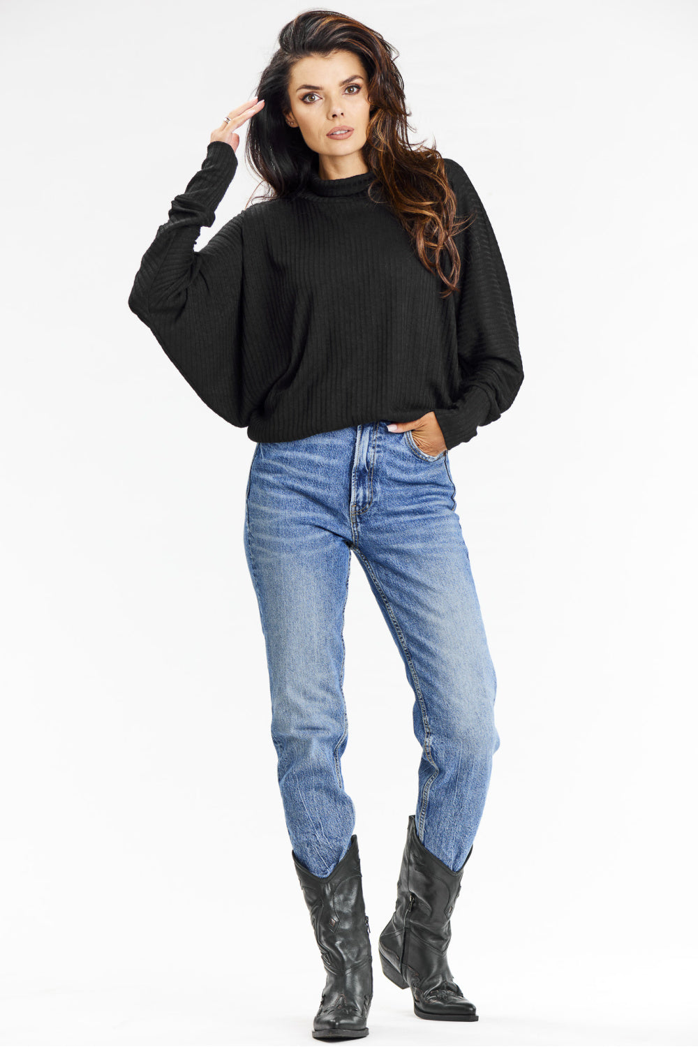 Jersey de cuello alto modelo 200579 awama