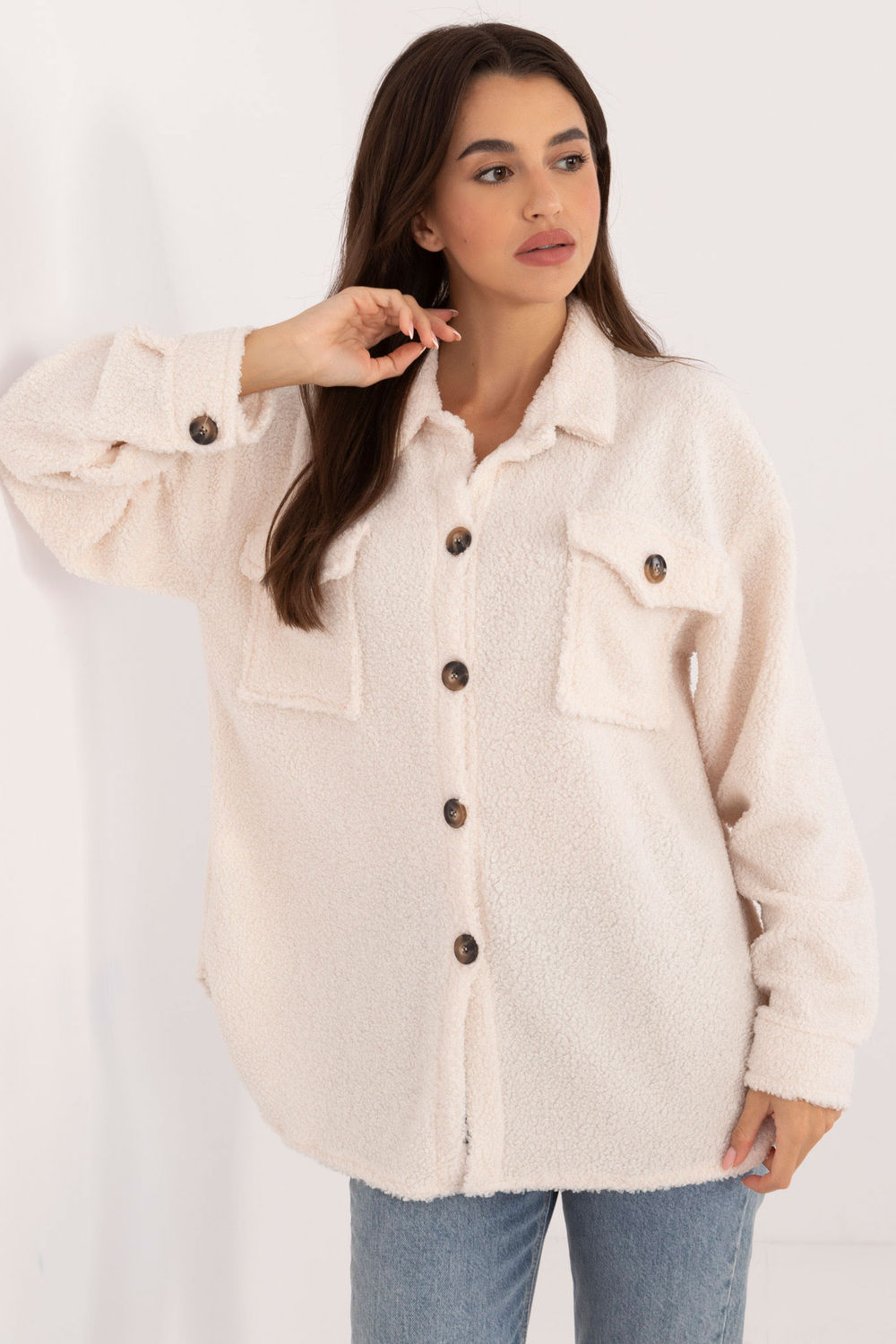 Camisa manga larga modelo 200977 Italy Moda