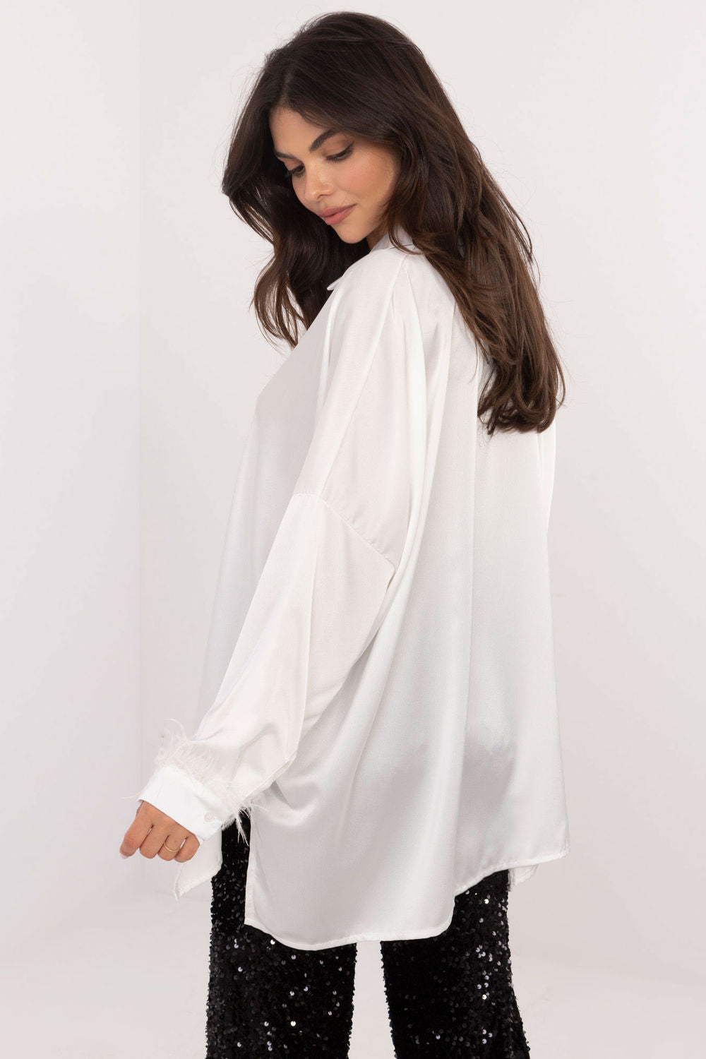 Camisa de manga larga modelo 203107 Italy Moda