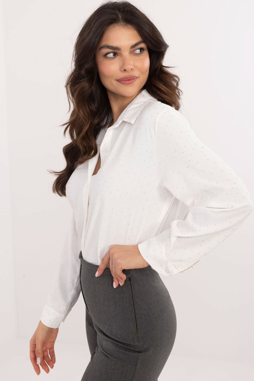 Camisa de manga larga modelo 203311 Italy Moda