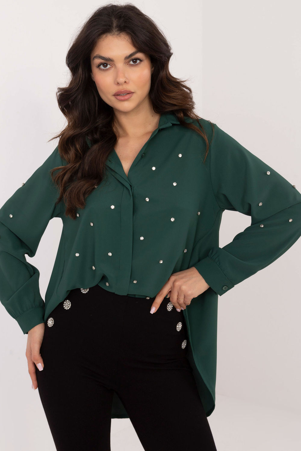 Camisa manga larga modelo 203326 Italy Moda