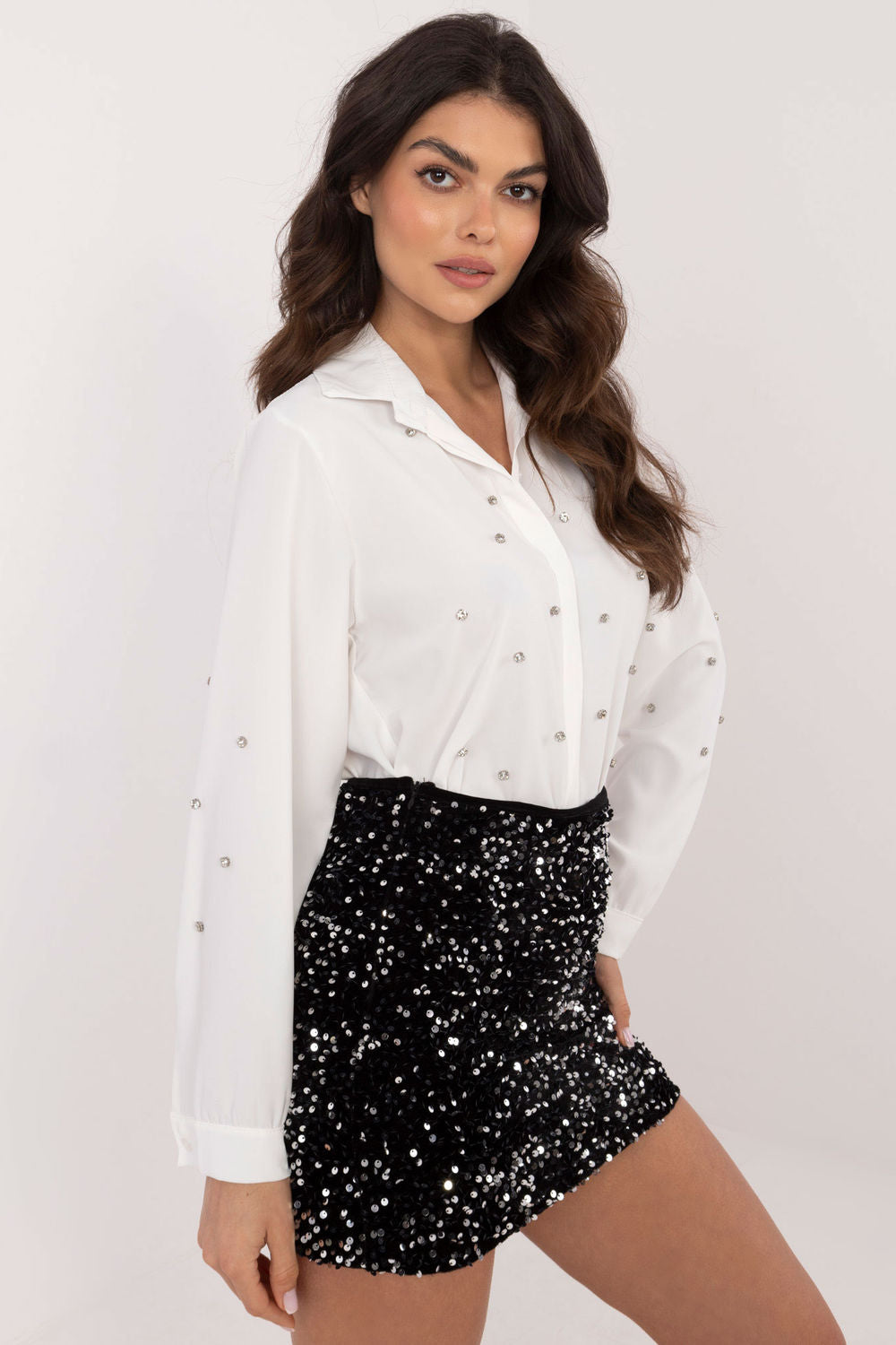 Camisa manga larga modelo 203327 Italy Moda