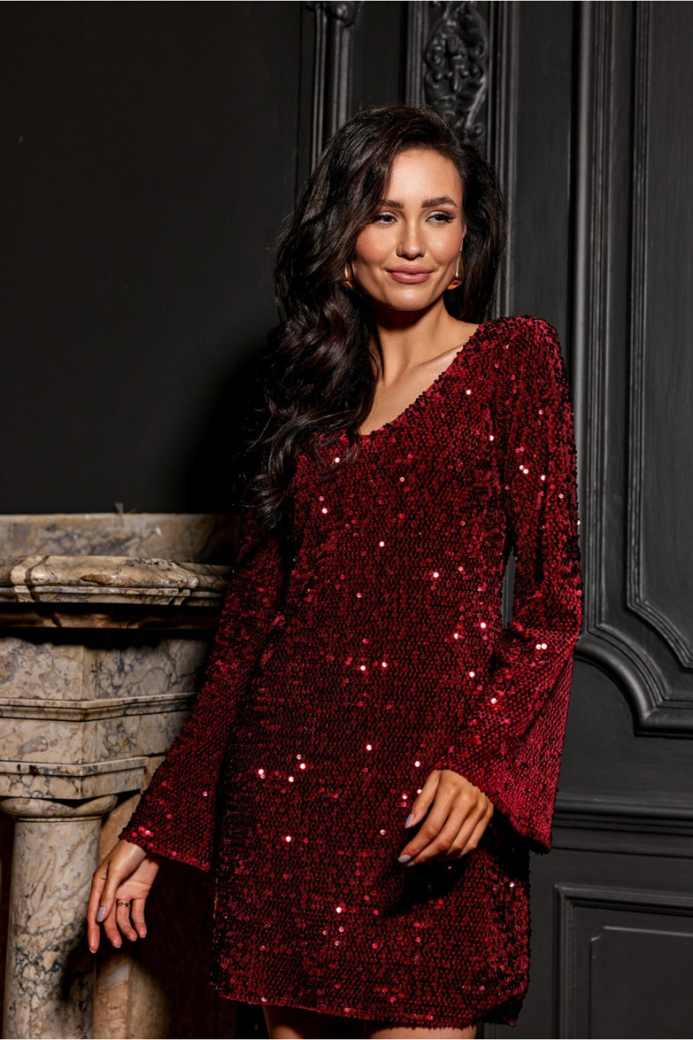 Vestido corto modelo 203368 Roco Fashion