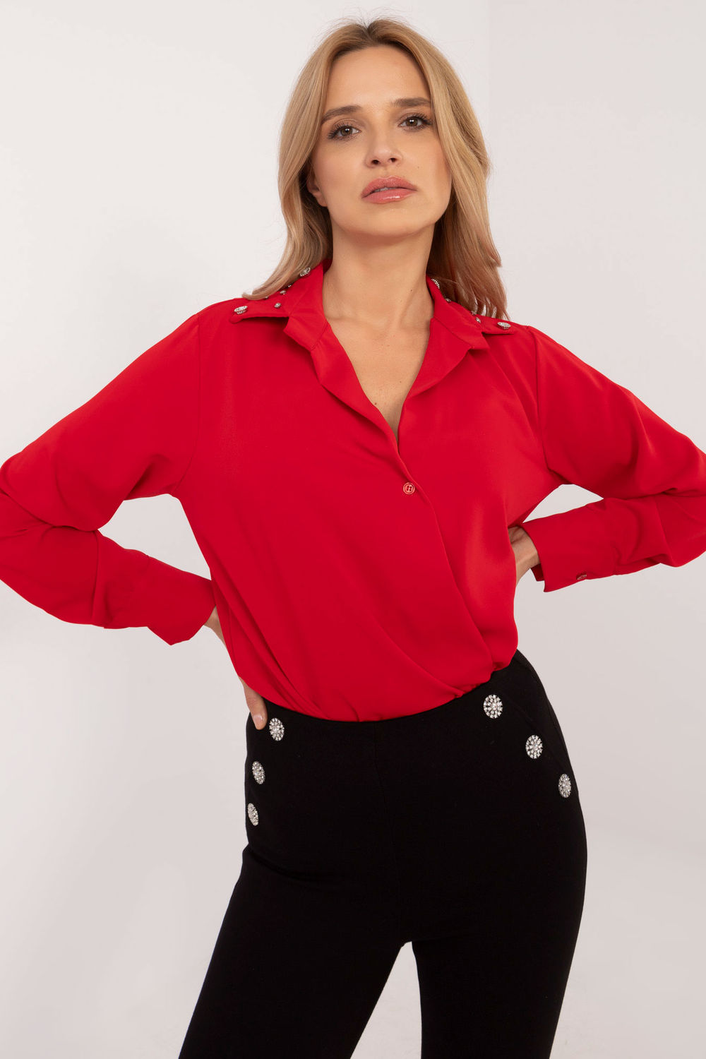 Camisa de manga larga modelo 203400 Italy Moda