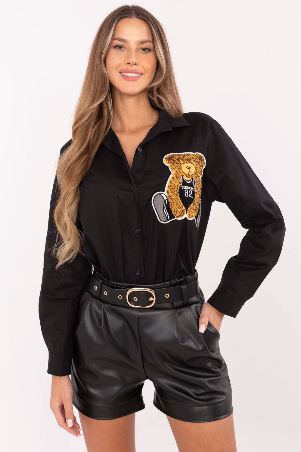 Camisa manga larga modelo 203935 Italy Moda