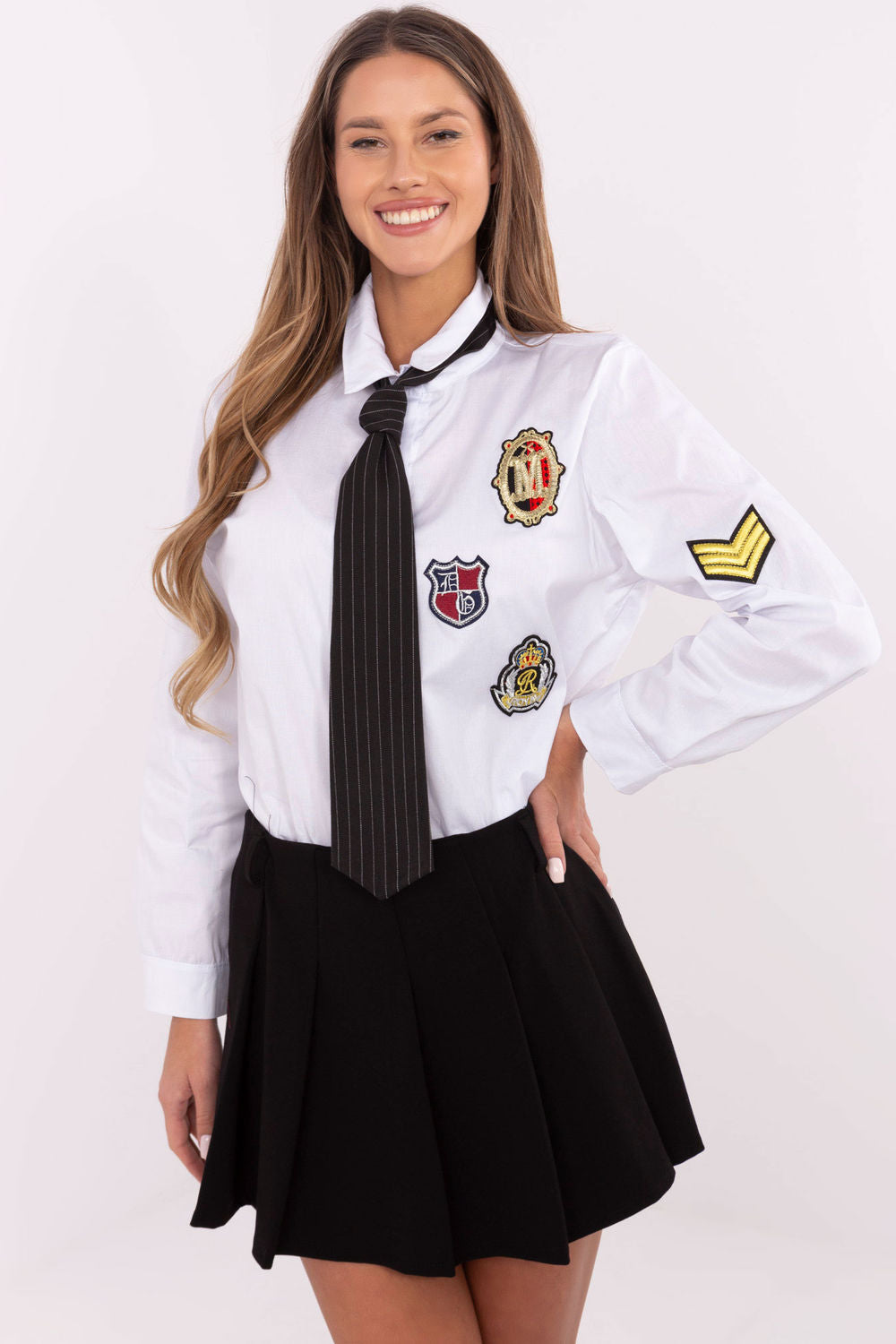 Camisa de manga larga modelo 203948 Italy Moda