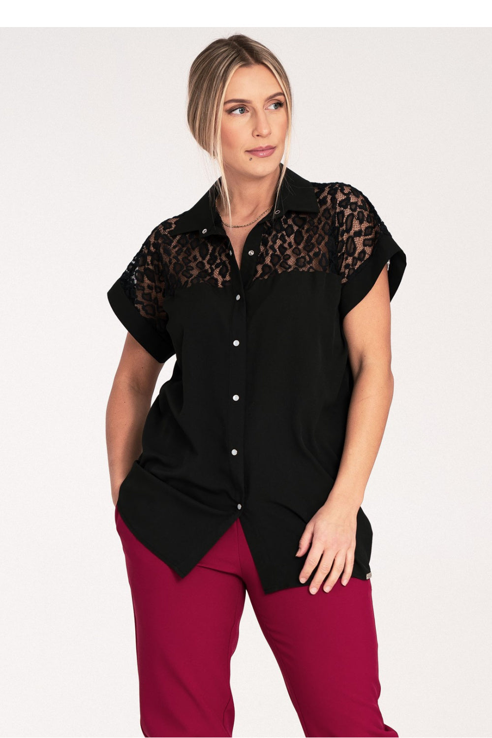Camisa de manga corta modelo 204319 Figl