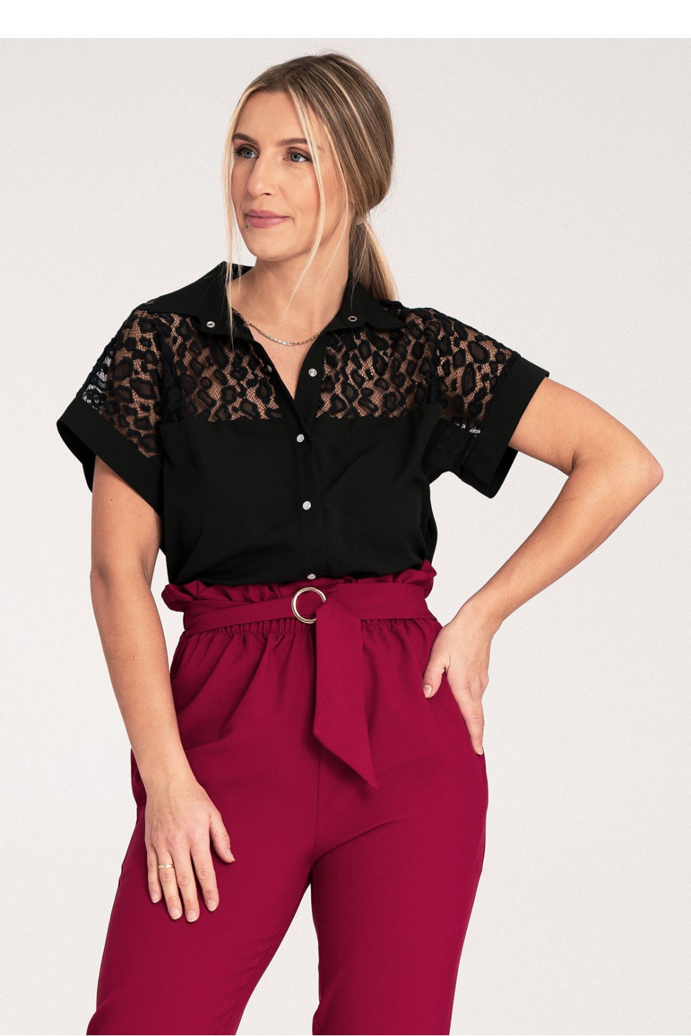 Camisa de manga corta modelo 204319 Figl