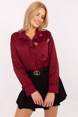 Camisa de manga larga modelo 204357 Italy Moda