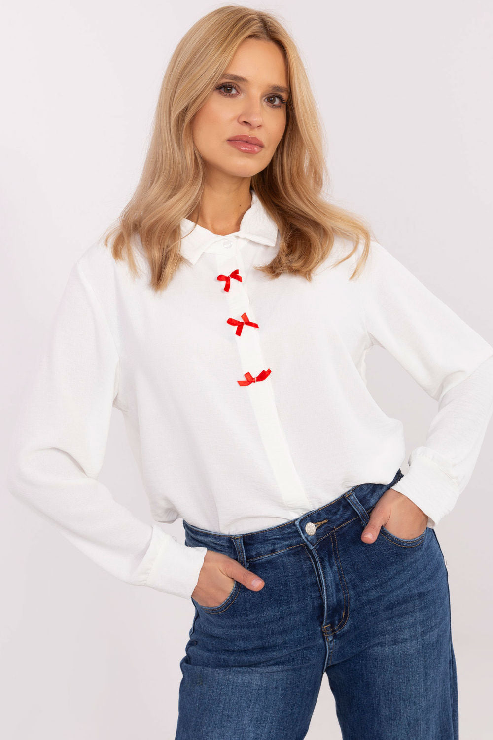 Camisa de manga larga modelo 204360 Italy Moda