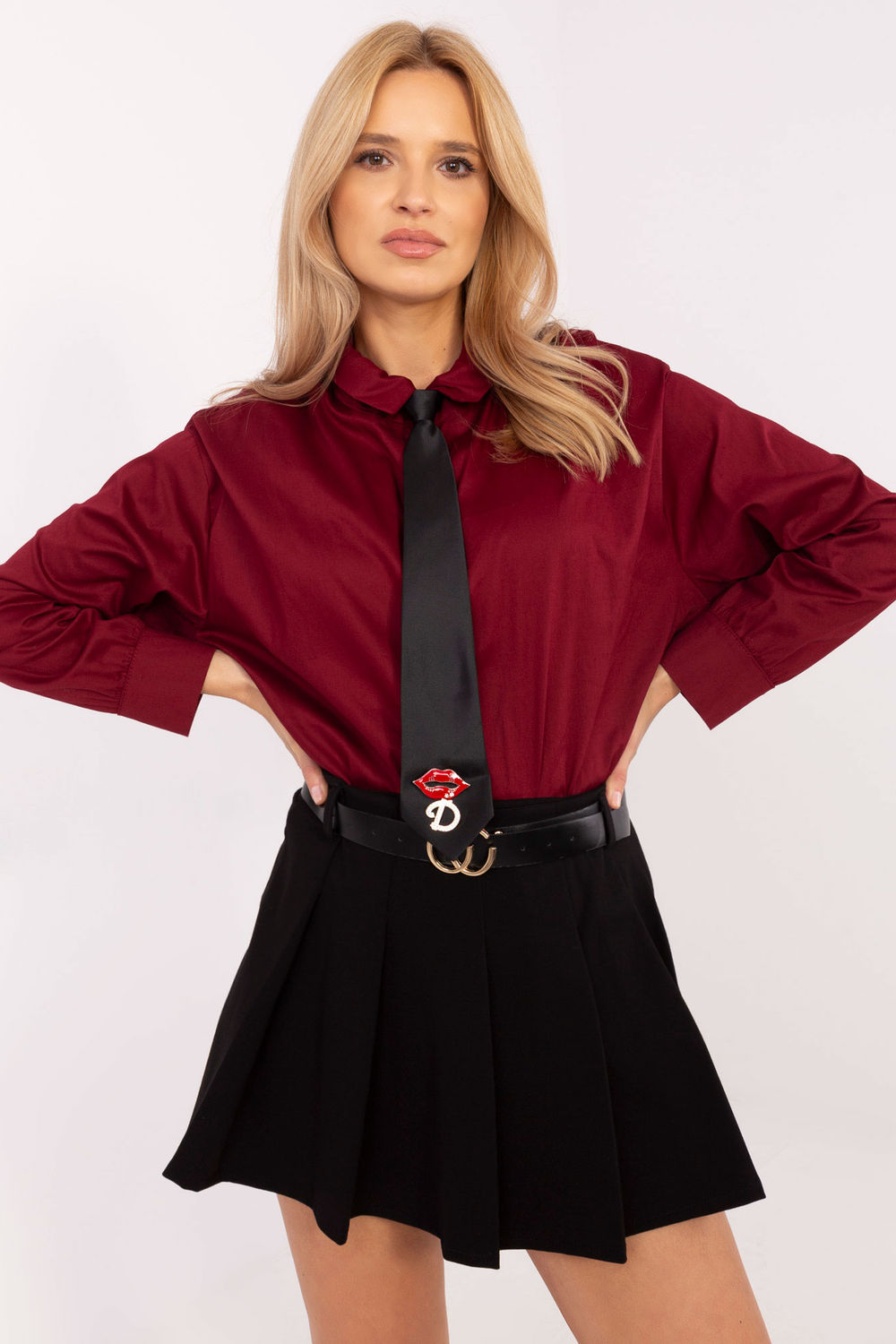 Camisa de manga larga modelo 204363 Italy Moda