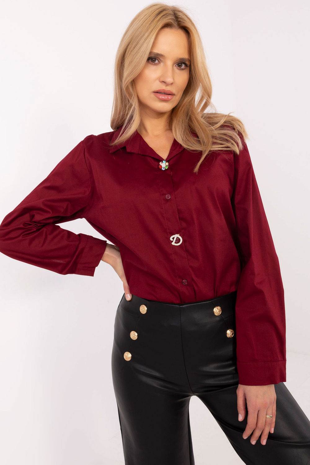 Camisa de manga larga modelo 204380 Italy Moda