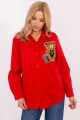 Camisa de manga larga modelo 204386 Italy Moda