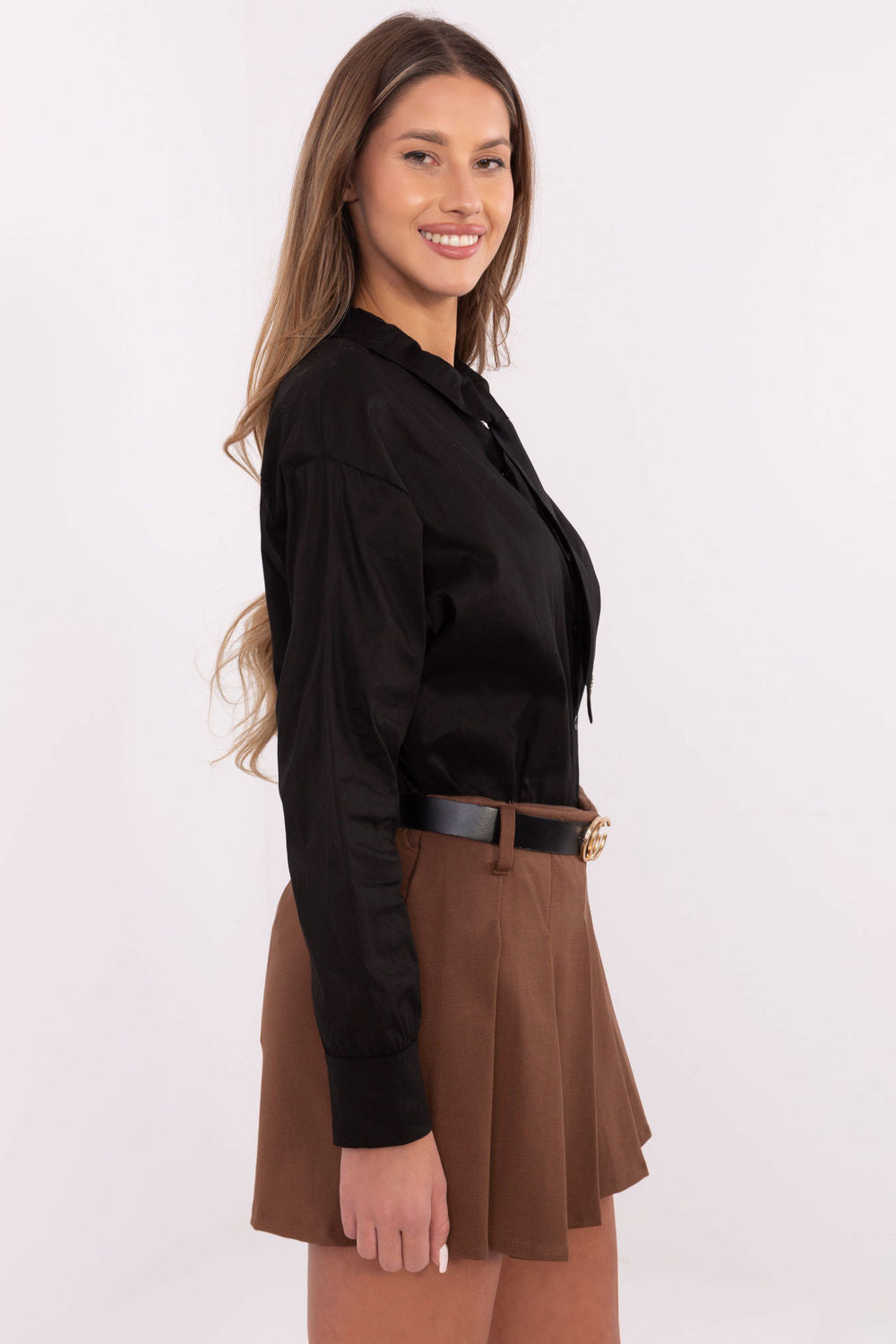 Camisa de manga larga modelo 204397 Italy Moda