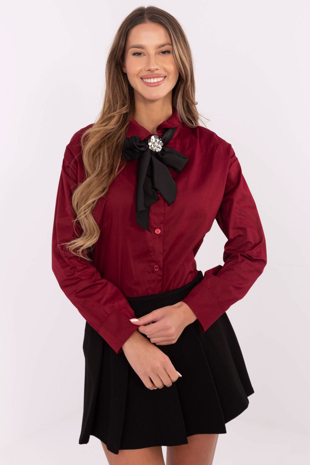 Camisa de manga larga modelo 204399 Italy Moda