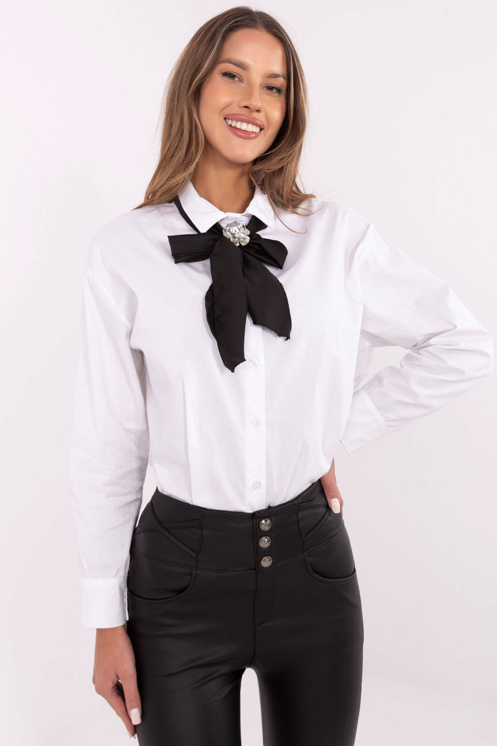 Camisa de manga larga modelo 204400 Italy Moda
