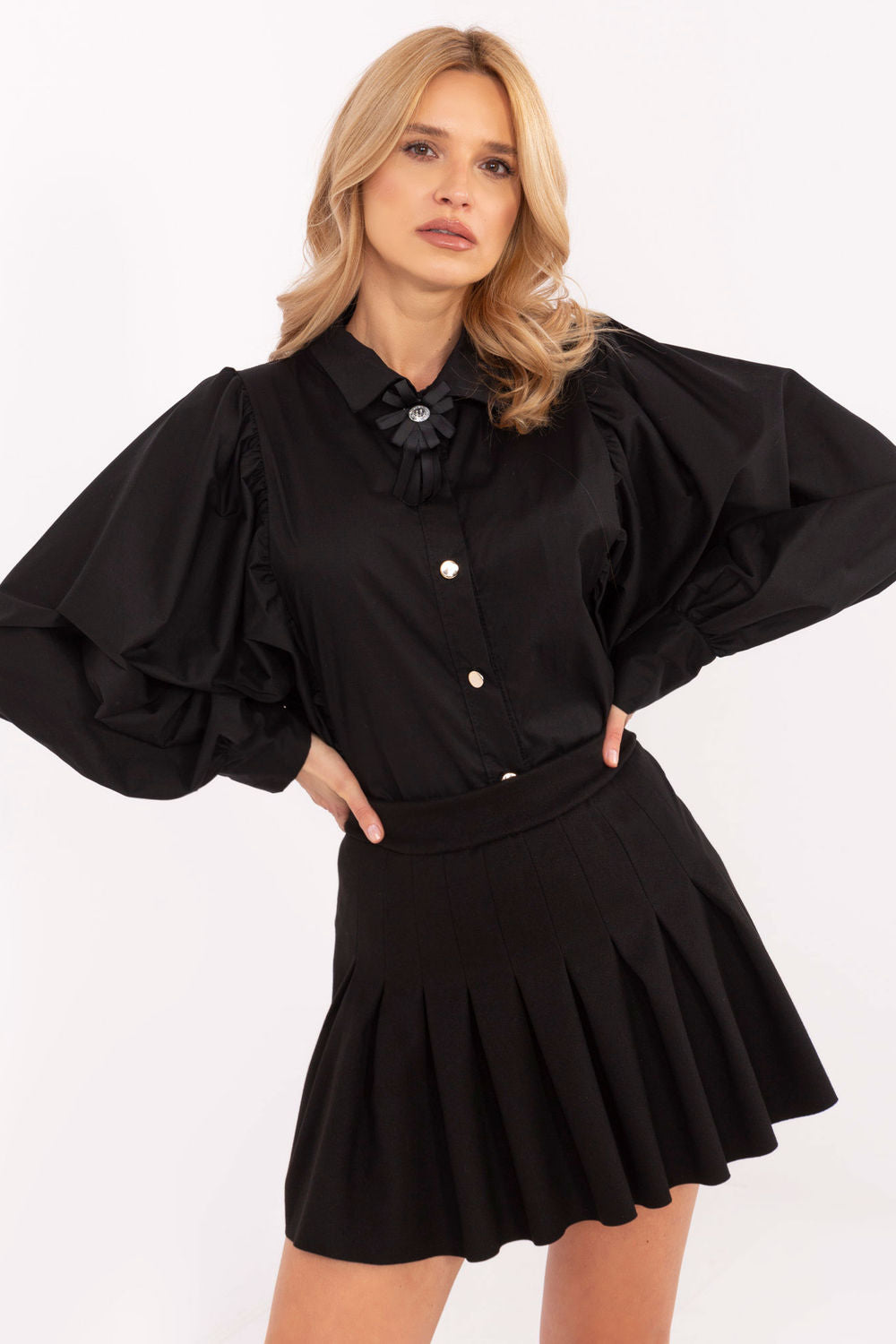 Camisa de manga larga modelo 204972 Italy Moda