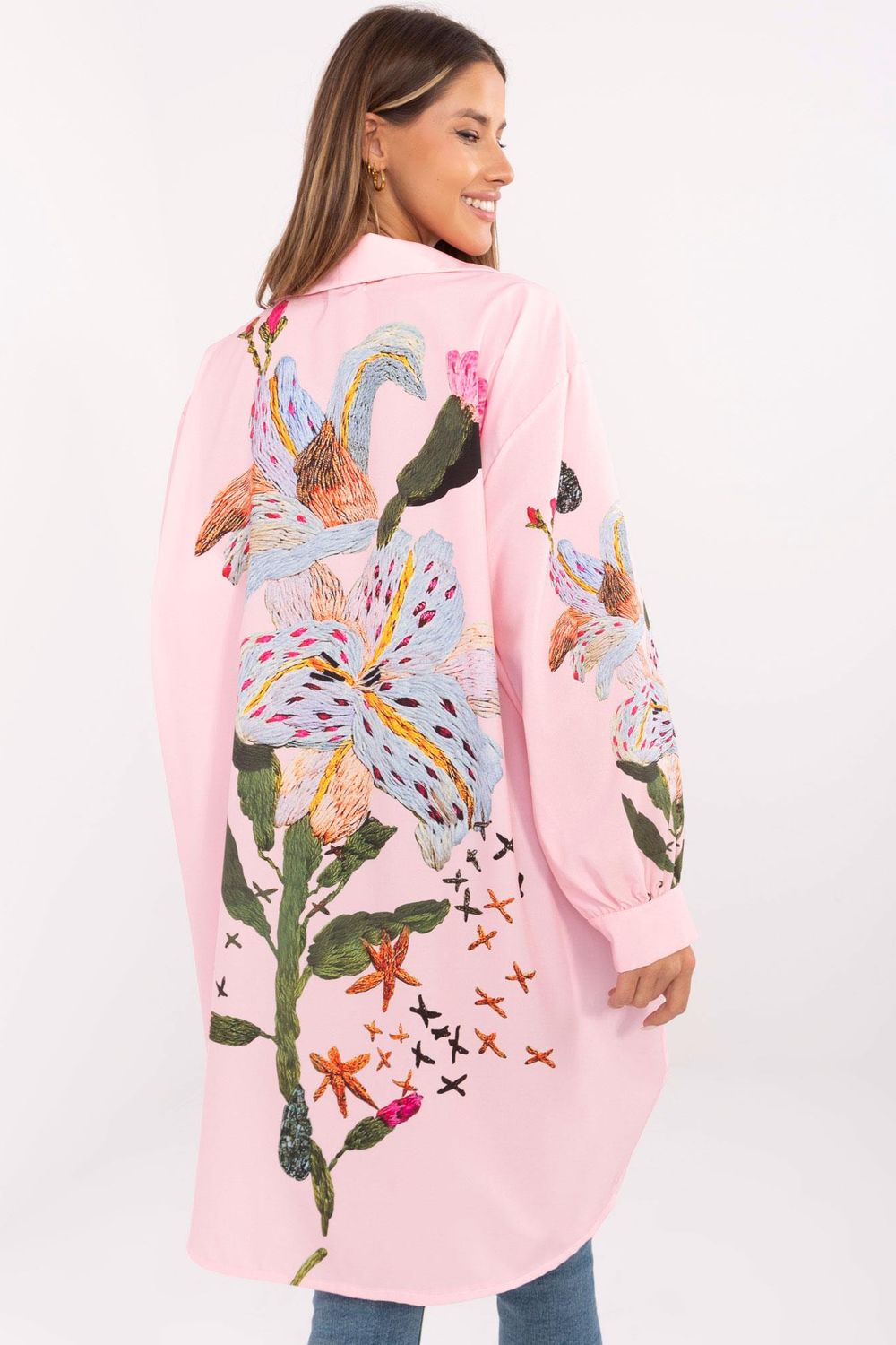 Camisa manga larga modelo 206733 Italy Moda