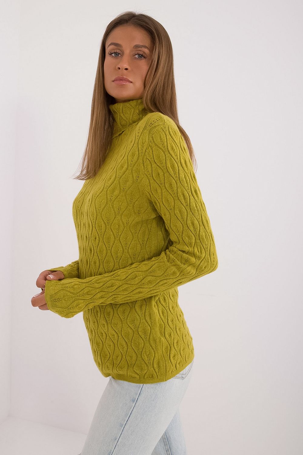 Jersey de cuello alto modelo 208279 AT