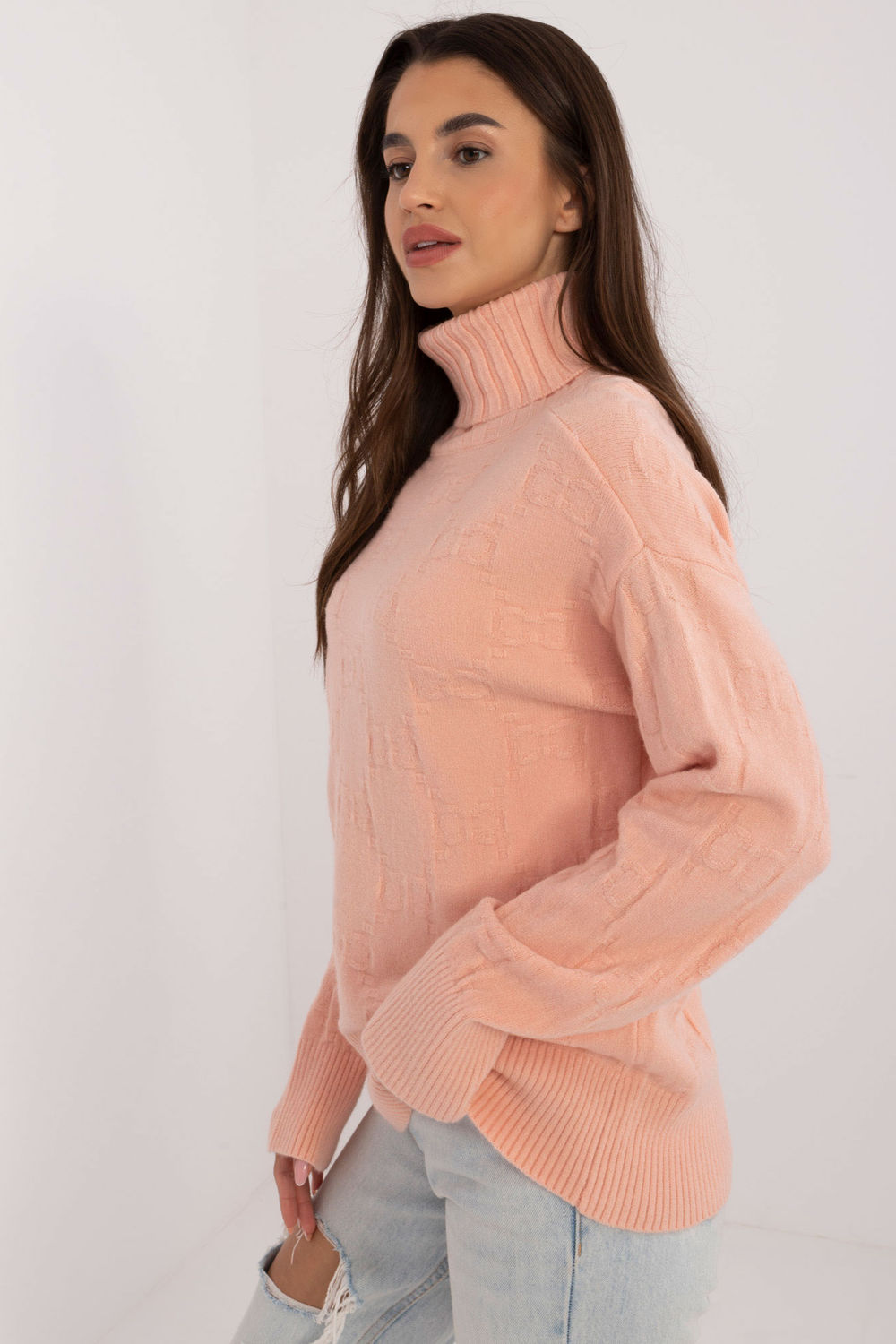 Jersey de cuello alto modelo 208280 AT