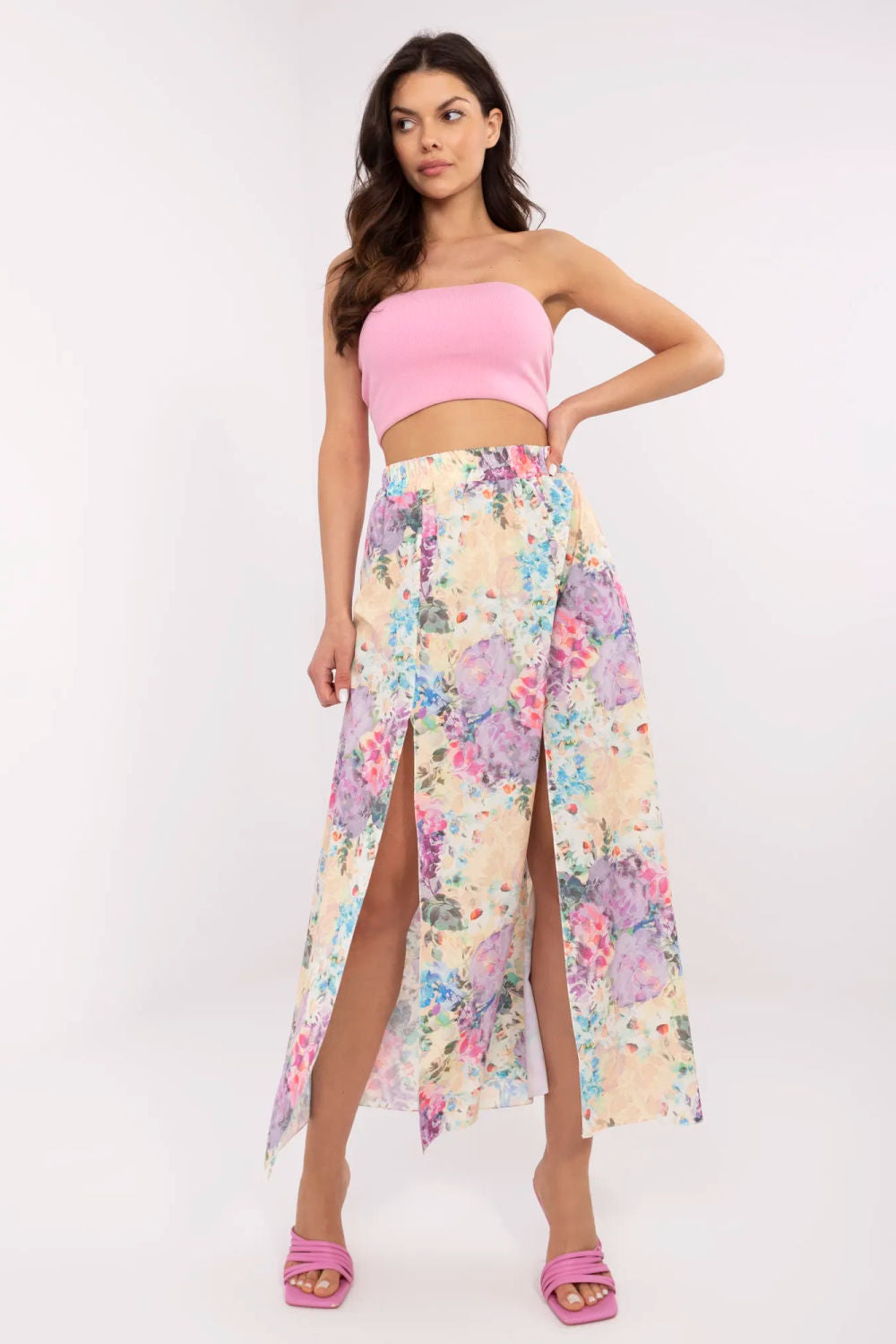 Falda larga modelo 211430 Italia Moda