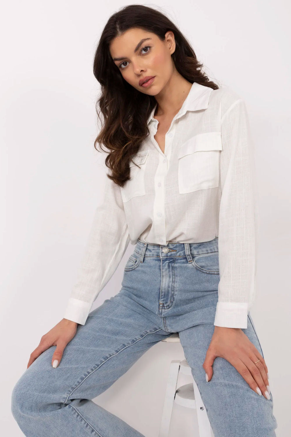 Camisa manga larga modelo 211481 NM