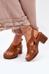 Sandalias de tacón modelo 214390 Step in style