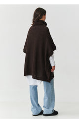 Jersey de cuello alto modelo 217654 Makadamia