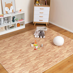 12 Esterilla de Fitness Alfombras de Piso de Espuma EVA de Grano de Madera Baldosas de Enclavamiento con Bordes para Hogar Sótano 61 x 61 cm