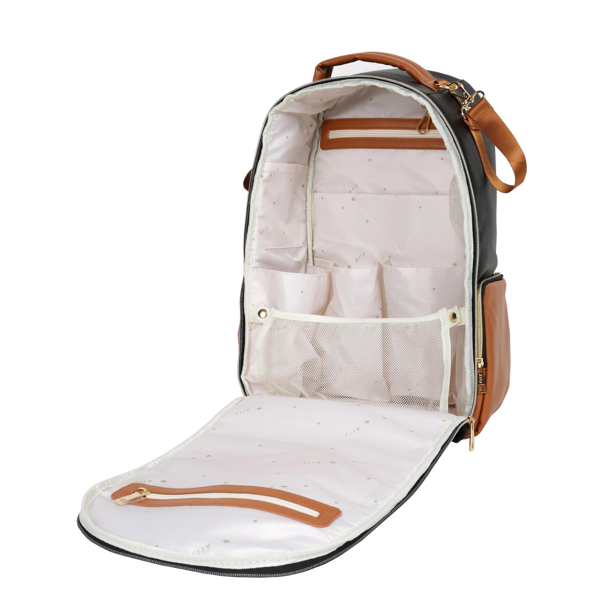 Mochila Grande para Pañales – Black Coffee - ZYOUNAT Boutique