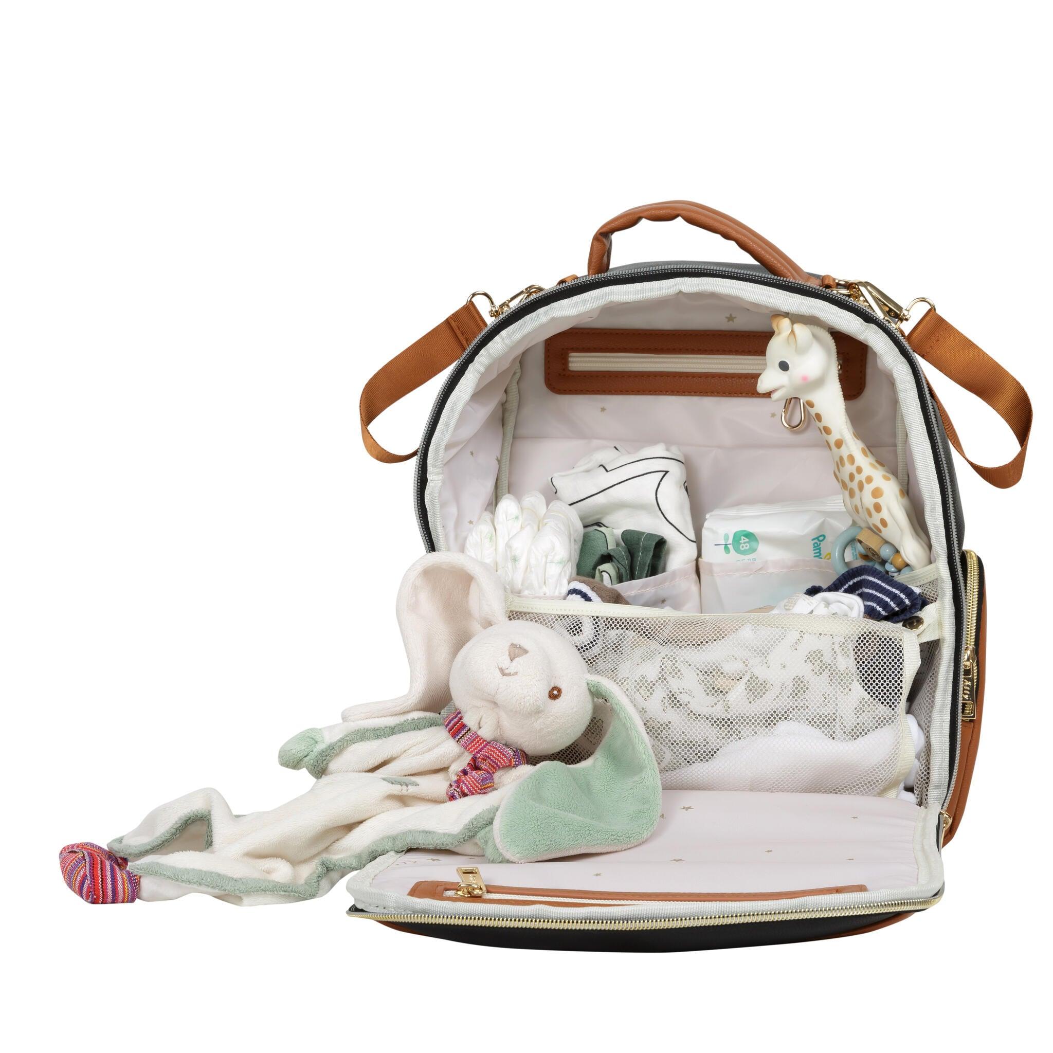 Mochila Pequeña para Pañales – Cappuccino - ZYOUNAT Boutique