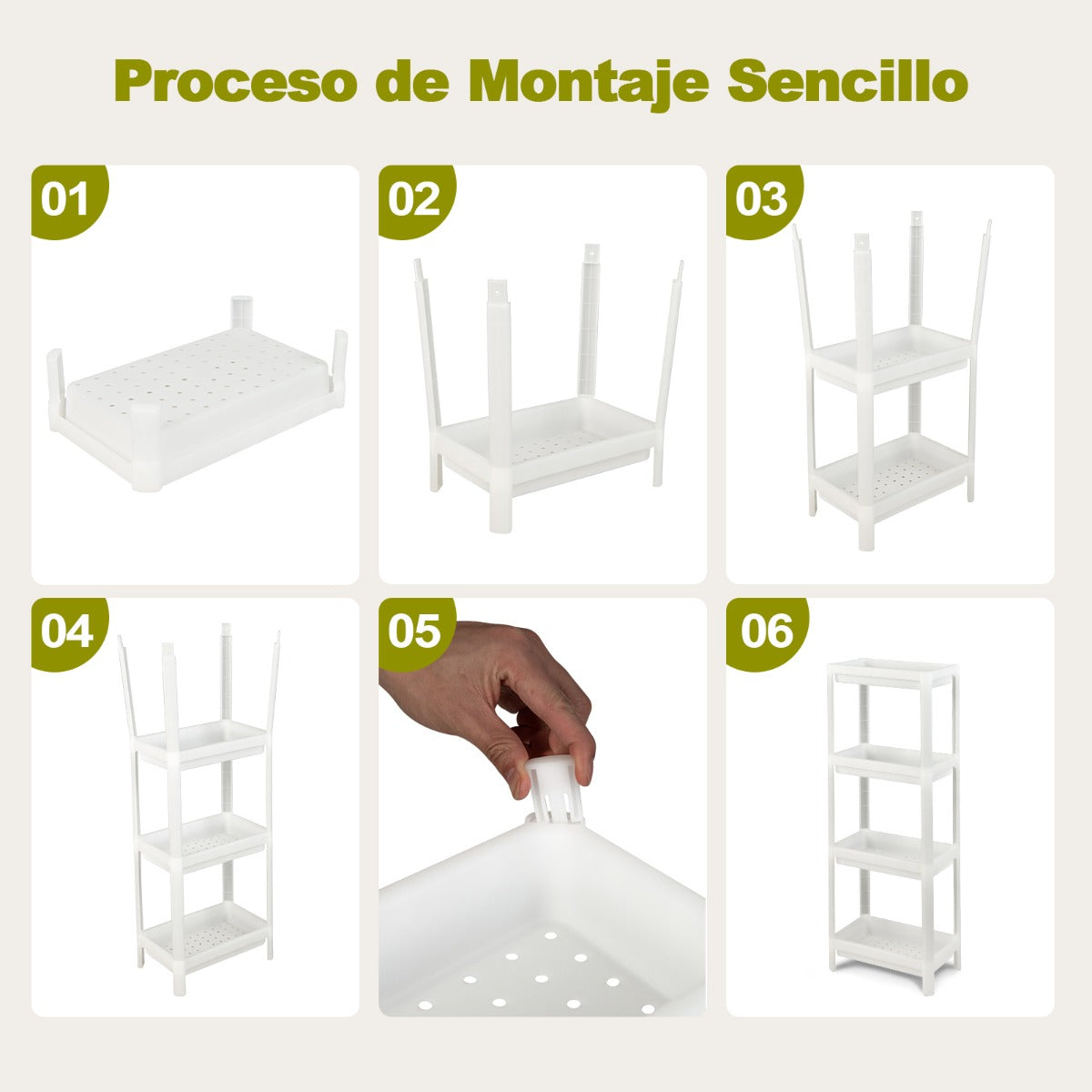 Juego de 2 Estantería de Esquina de Baño de Suelo de 3 Niveles con Orificios de Drenaje para Cocina Baño 36 x 23 x 99,5 cm Blanco